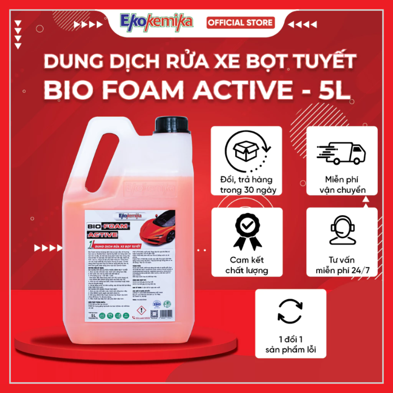 Dung dịch rửa xe bọt tuyết Ekokemika BioFoam Active 