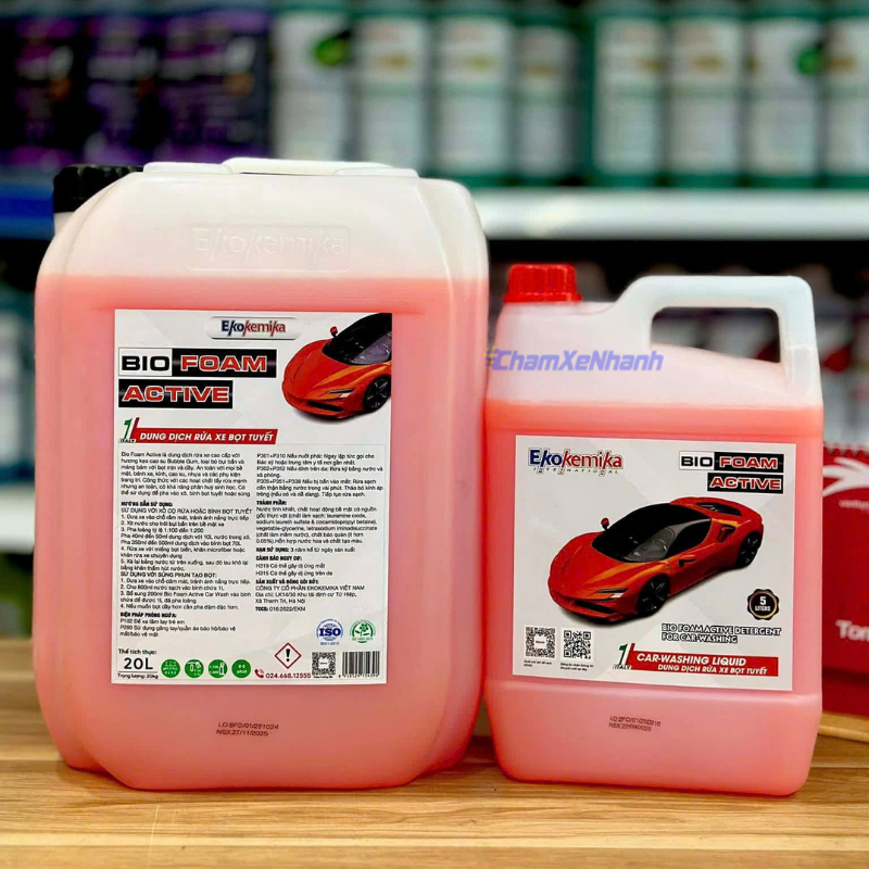 Dung dịch rửa xe bọt tuyết Ekokemika BioFoam Active 