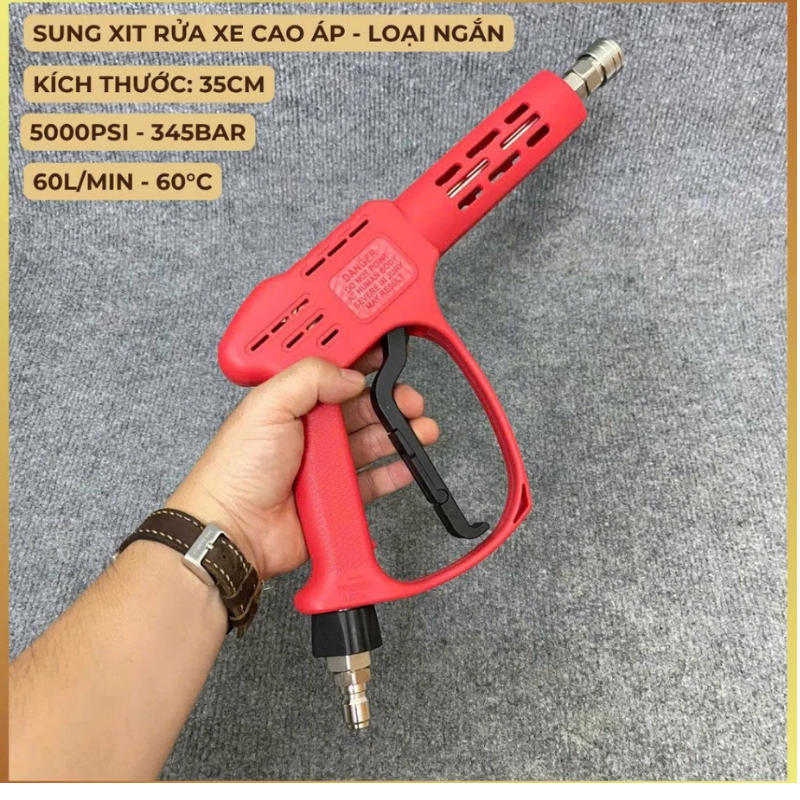 Súng phun rửa xe cao áp ngắn
