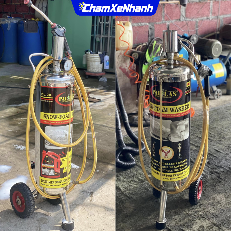 Hướng dẫn sử dụng bình phun bọt tuyết Pallas 20L
