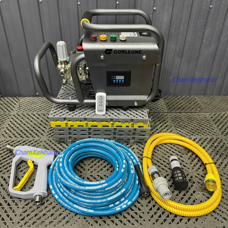 Máy rửa xe Corleone G600 2200W hỗ trợ rửa xe máy, ô tô và vệ sinh sân, sàn, tường