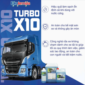 Dung dịch rửa xe không chạm Ekokemika Turbo X10 đánh bật các vết bẩn diệu kỳ