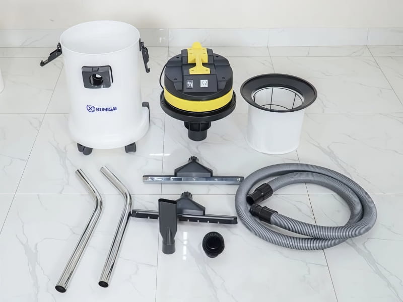 Trọn bộ máy hút bụi nhà xưởng Kumisai KMS 30S thùng nhựa